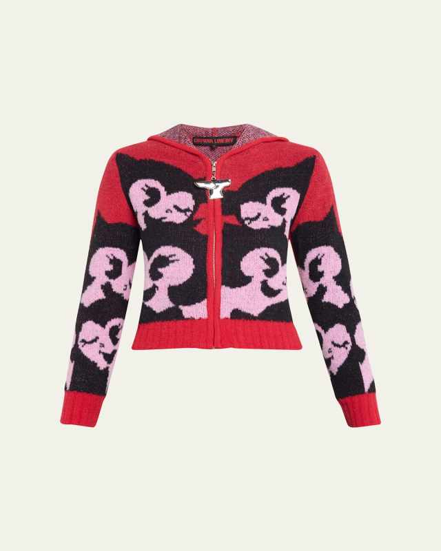 Wink Hooded Zip Cardigan